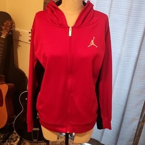 Jordan Red Full-Zip Athletic Jacket with Jumpman Logo
